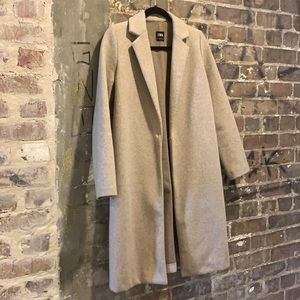 Zara Oatmeal Overcoat